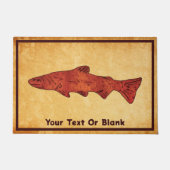 Rustikale Forelle Fußmatte (Vorderseite)