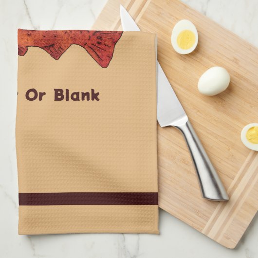 Rustikale Forelle Geschirrtuch (Viertel Falte)