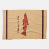 Rustikale Forelle Geschirrtuch (Horizontal)