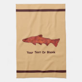 Rustikale Forelle Geschirrtuch (Vertikal)