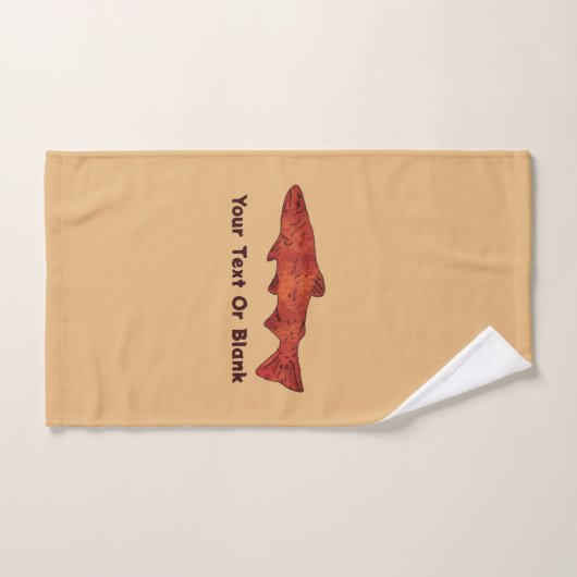 Rustikale Forelle Handtuch (Handtuch)