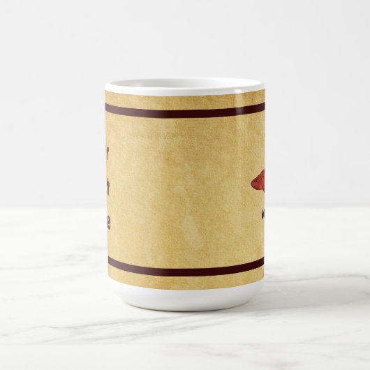 Rustikale Forelle Kaffeetasse (Mittel)