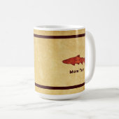 Rustikale Forelle Kaffeetasse (VorderseiteRechts)
