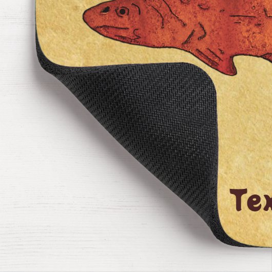 Rustikale Forelle Mousepad (Ecke)