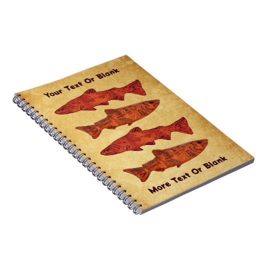 Rustikale Forelle Notizblock (Rechte Seite)