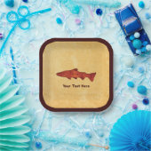 Rustikale Forelle Pappteller (Party)