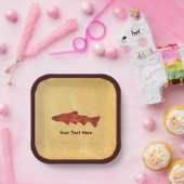 Rustikale Forelle Pappteller (Party)