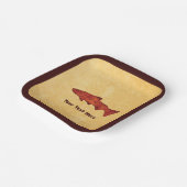 Rustikale Forelle Pappteller (Gewinkelt)