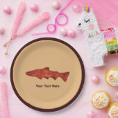 Rustikale Forelle Pappteller (Party)
