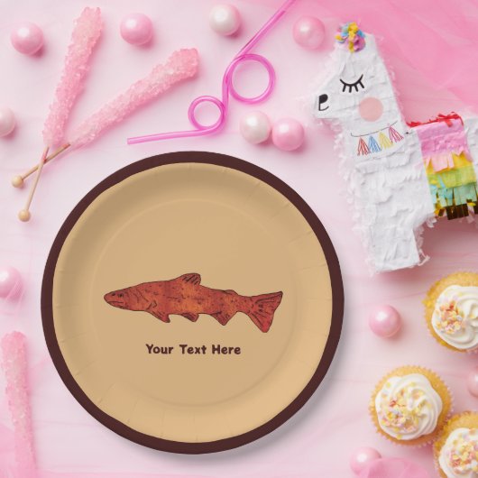 Rustikale Forelle Pappteller (Party)