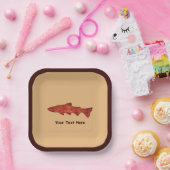 Rustikale Forelle Pappteller (Party)