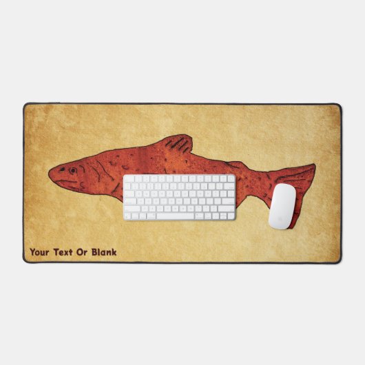 Rustikale Forelle Schreibtischunterlage (Tastatur & Maus)