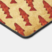 Rustikale Forelle Schreibtischunterlage (Ecke)