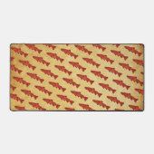 Rustikale Forelle Schreibtischunterlage (Vorderseite)