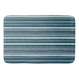 Rustikale Forest Green Stripes Kunst von Heva Weva Badematte