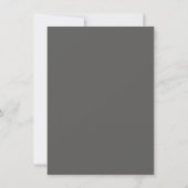 Rustikale formale Art-Hochzeits-mit Einladung (Rückseite)