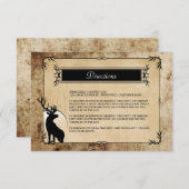 Rustikale Forstwirtschaft Begleitkarte (Vorne/Hinten)