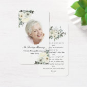 Rustikale Foto-Beerdigungskarte (Schreibtisch)