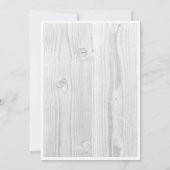 Rustikale Foto Graduate Party Einladung (Rückseite)