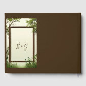 Rustikale Foto-Hochzeit Gästebuch (Rückseite)