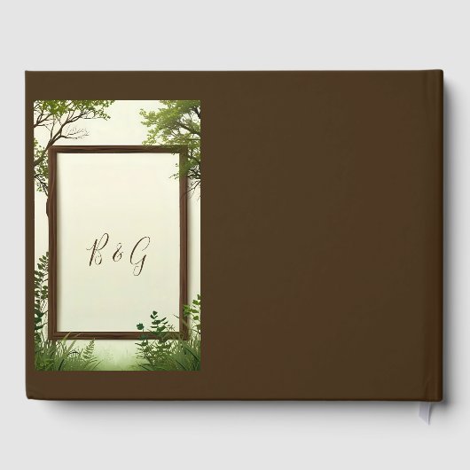 Rustikale Foto-Hochzeit Gästebuch (Rückseite)