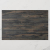 Rustikale Foto Hochzeit retten Datum (Rückseite)