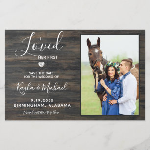 Rustikale Foto Hochzeit retten Datum
