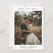 Rustikale Foto-Hochzeit Save The Date (Vorderseite)