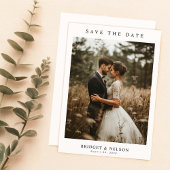 Rustikale Foto-Hochzeit Save The Date