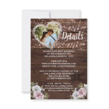 Rustikale Foto-Leuchten - Umschließungskarte