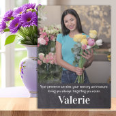 Rustikale Foto-Memorial Fotoplatte