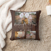 Rustikale FotoCollage zum Jahreswechsel Kissen (Decke)
