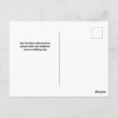 Rustikale Fotohochzeit rettet das Datum Postkarte (Rückseite)