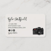 Rustikale Fotokameras - Visitenkarte (Rückseite)