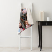 Rustikale Fotolage Monogram Modern Chalkboard Sherpadecke (Beispiel)