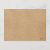 Rustikale Fotos der Kindheit Boho Save the Date Postkarte (Rückseite)