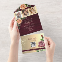 Rustikale Fotos mit floralen Burgund Hochzeiten