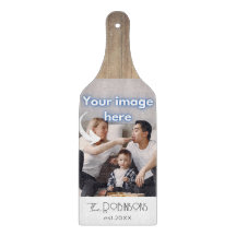 Rustikale Fotovorlage Personalisierte Kalligrafie