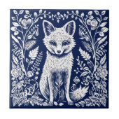 Rustikale Fox-Keramik Fliese (Vorderseite)