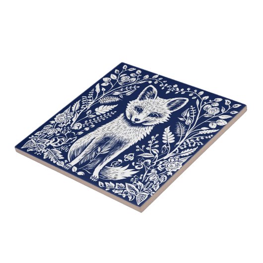 Rustikale Fox-Keramik Fliese (Seite)