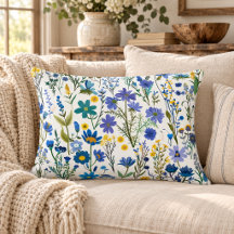 Rustikale französische blaue Gartenwildblumen
