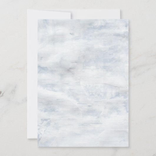 rustikale französische Hütte botanische Hochzeit E Einladung (Rückseite)