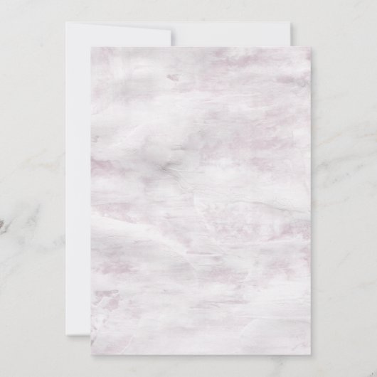 rustikale französische Hütte botanische Hochzeit E Einladung (Rückseite)