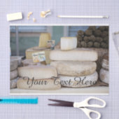 Rustikale französische Käseauswahl Seidenpapier (Handwerk)