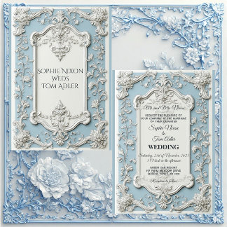 Rustikale französische Landhochzeit im Shabby-Chic Einladung