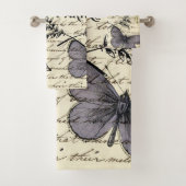 rustikale französische Landskripte paris eifftower Badhandtuch Set (Insitu)