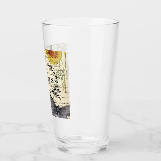 rustikale französische Landskripte paris eifftower Glas (Links)