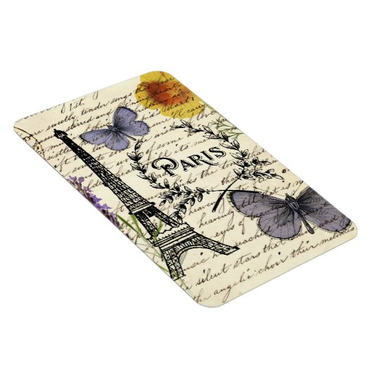 rustikale französische Landskripte paris eifftower Magnet (Rechte Seite)