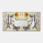 rustikale französische Landskripte paris eifftower Schreibtischunterlage (Tastatur & Maus)