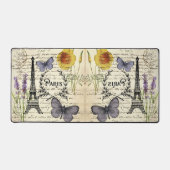 rustikale französische Landskripte paris eifftower Schreibtischunterlage (Vorderseite)